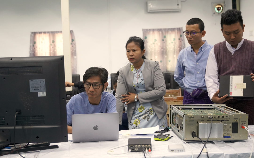 Save Myanmar Film conducted two-day Magnetic Tapes Digitization Workshop at IPRD funded by MOWCAP ACC small grants